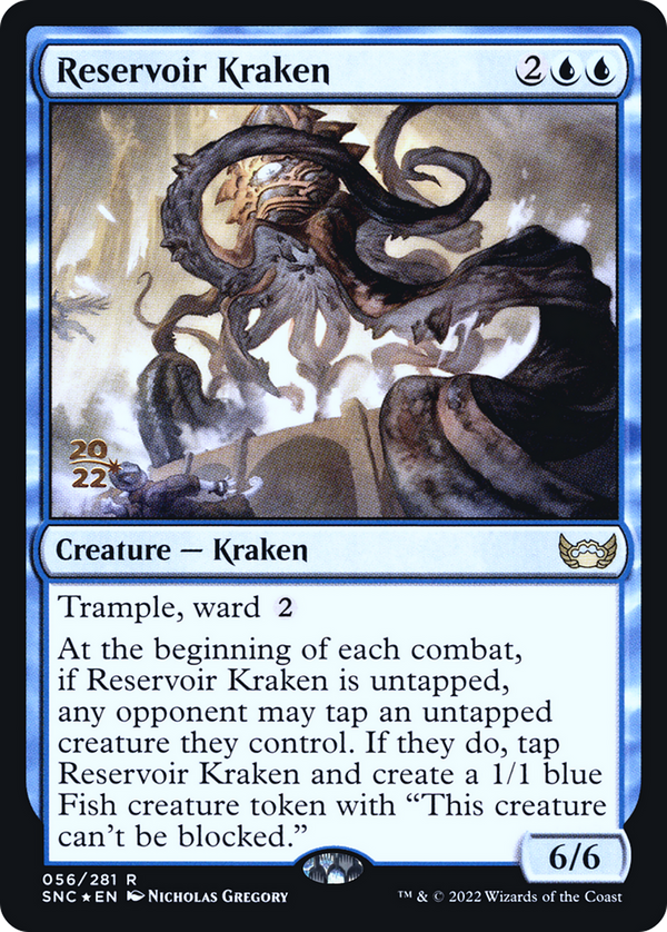 Reservoir Kraken (PRE-056) - Streets of New Capenna Promos Foil