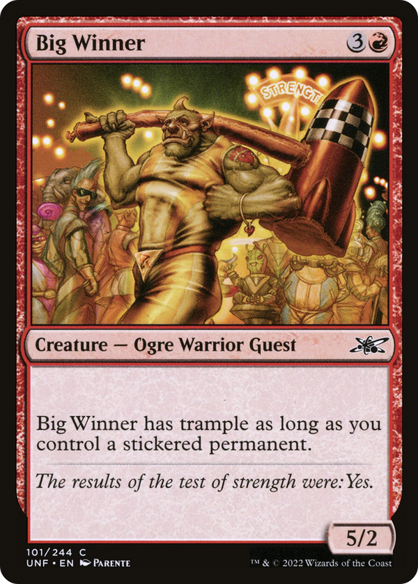 Big Winner (UNF-101) - Unfinity Foil