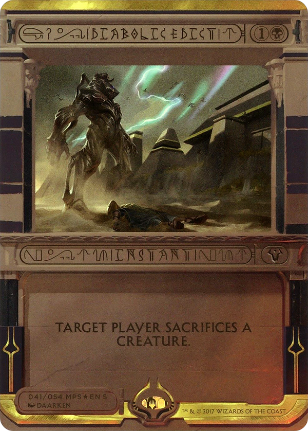 Diabolic Edict (MPS2-041) - Amonkhet Invocations (Borderless) Foil