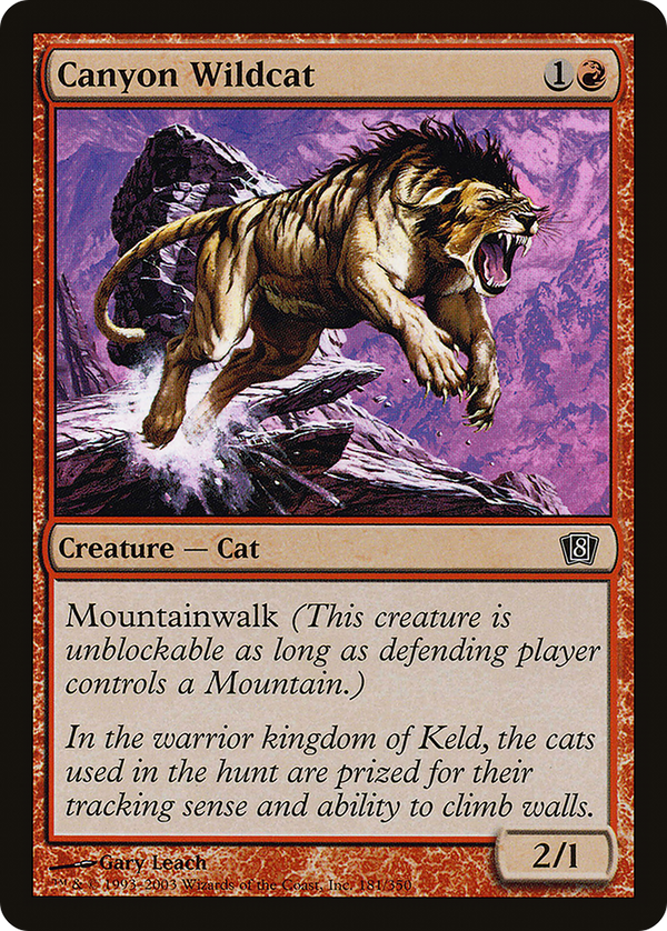 Canyon Wildcat (8ED-181) - 8th Edition