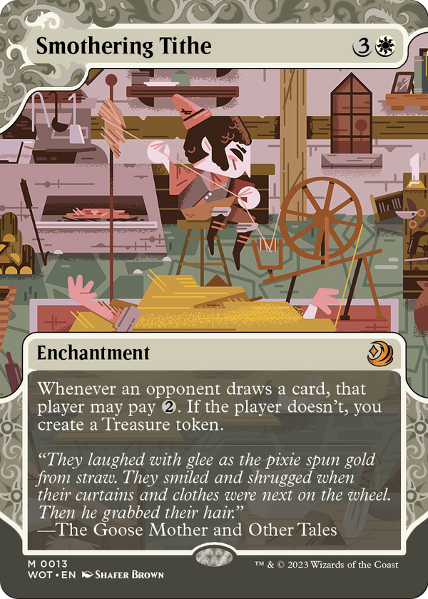 Smothering Tithe (WOT-013) - Wilds of Eldraine: Enchanting Tales: (Showcase) (Borderless)