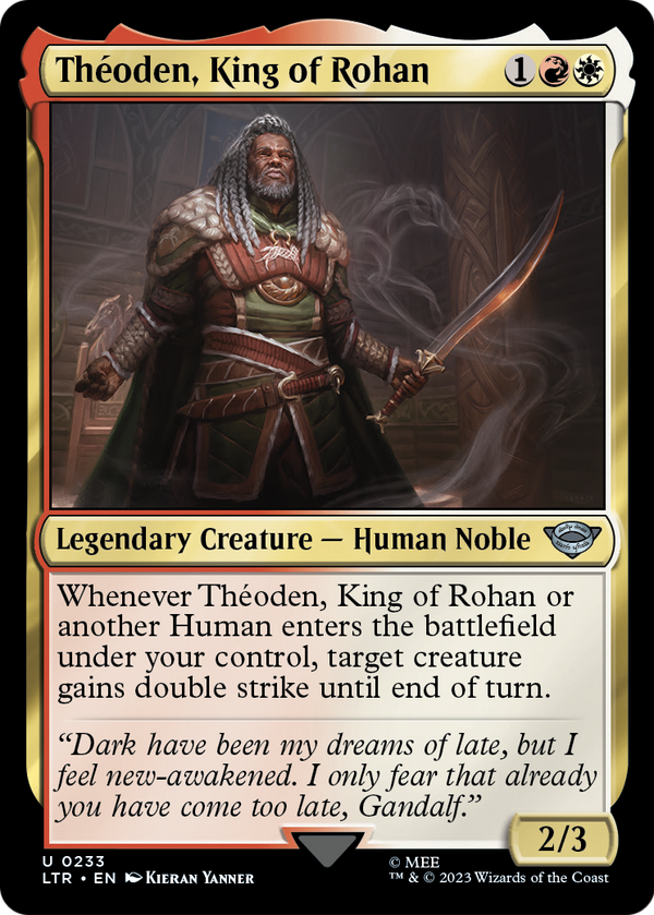 Theoden, King of Rohan (LTR-233) - The Lord of the Rings: Tales of Middle-earth Foil