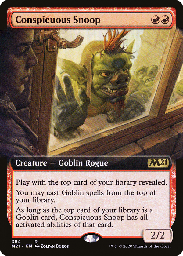 Conspicuous Snoop (Extended Art) (M21-364) - Core Set 2021: (Extended Art) Foil