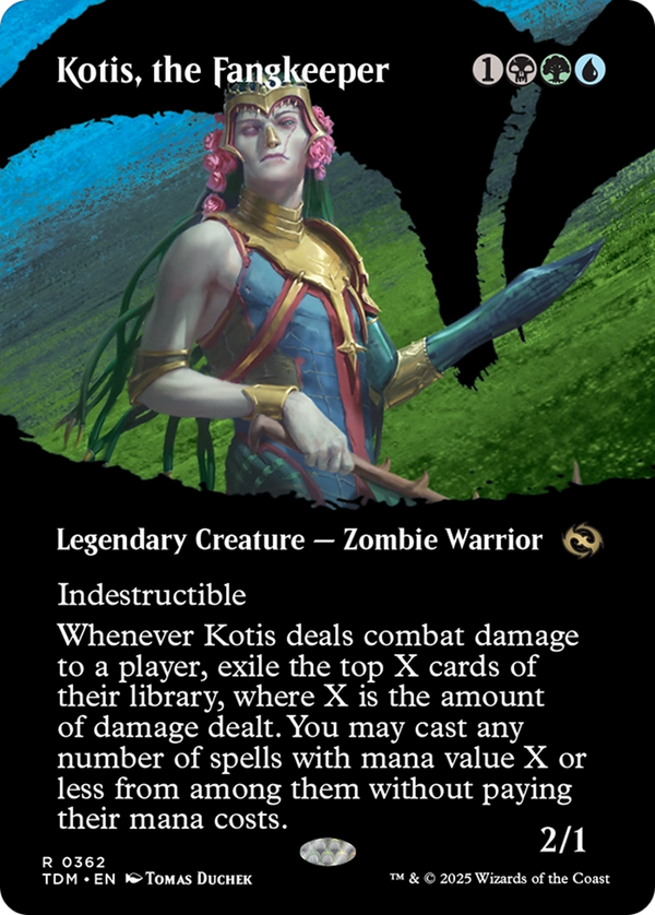 Kotis, the Fangkeeper (Borderless) (TDM-362) - Tarkir: Dragonstorm: (Showcase)