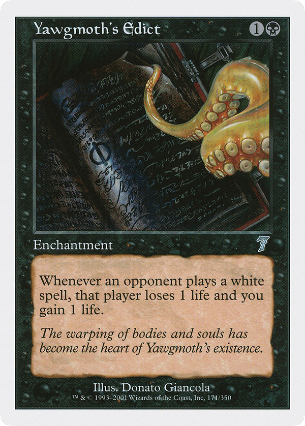 Yawgmoth's Edict (7ED-171) - 7th Edition Foil