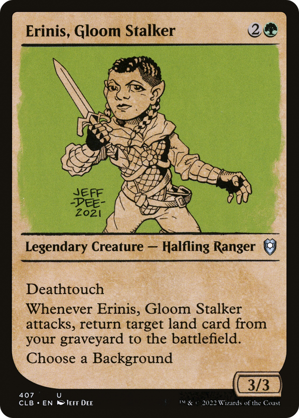 Erinis, Gloom Stalker (Showcase) (CLB-407) - Commander Legends: Battle for Baldur's Gate: (Showcase)