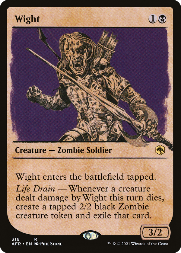 Wight (Showcase) (AFR-316) - Adventures in the Forgotten Realms: (Showcase) Foil
