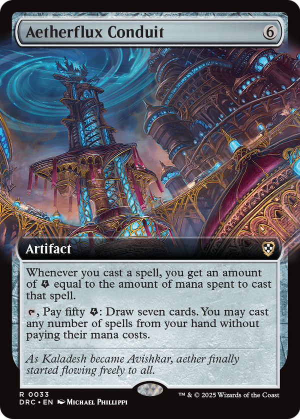Aetherflux Conduit (Extended Art) (DRC-033) - Commander: Aetherdrift: (Extended Art)