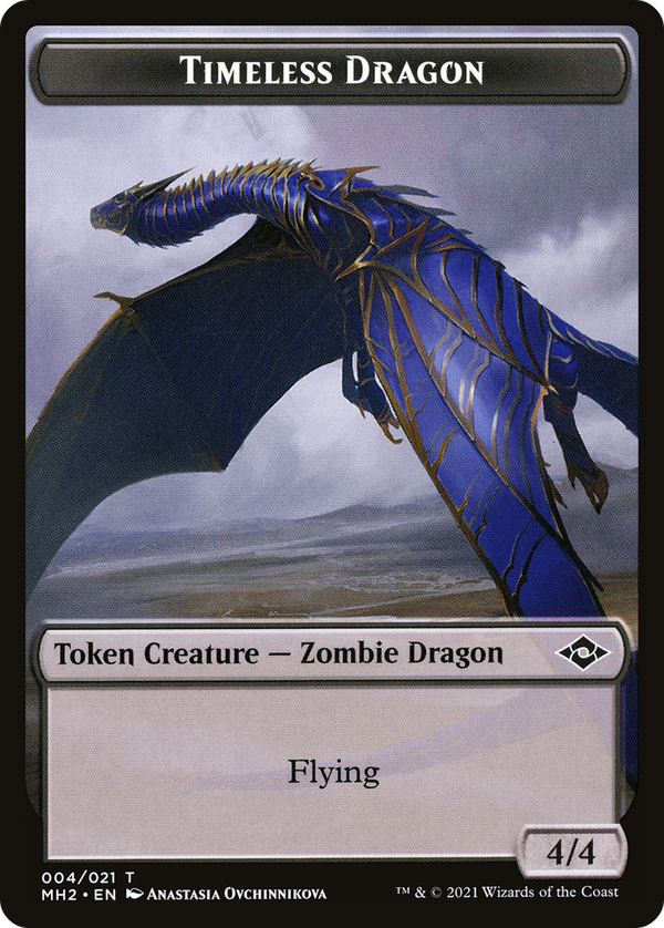 Timeless Dragon (TMH2-004) - Modern Horizons 2 Tokens Foil