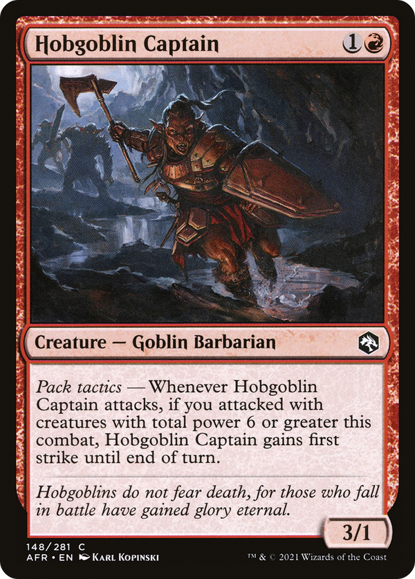 Hobgoblin Captain (AFR-148) - Adventures in the Forgotten Realms
