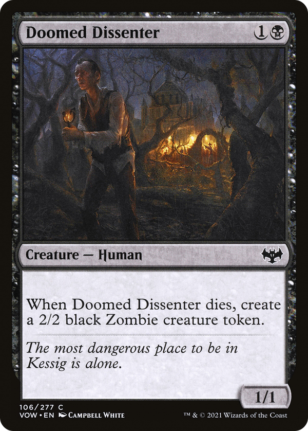 Doomed Dissenter (VOW-106) - Innistrad: Crimson Vow Foil