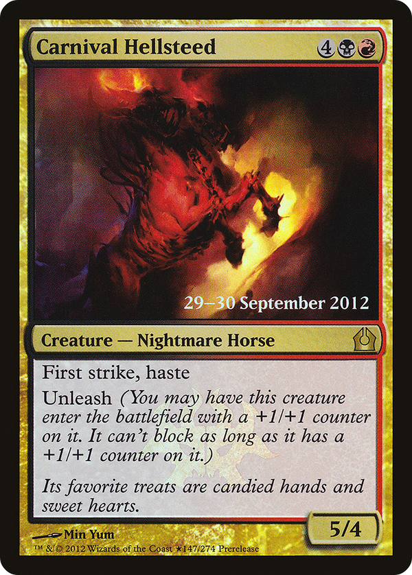 Carnival Hellsteed (PRE-147★) - Return to Ravnica Promos Foil