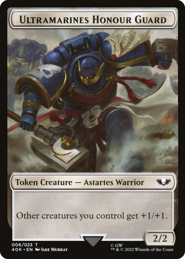 Ultramarines Honour Guard (T40K-006) - Warhammer 40,000 Tokens