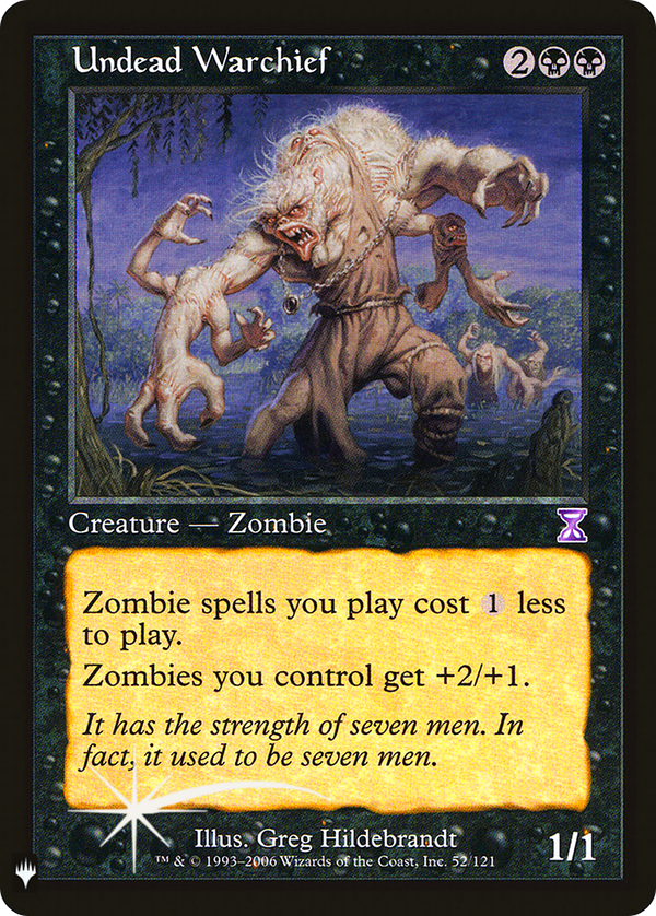 Undead Warchief (LIST-TSB-52) - The List Foil