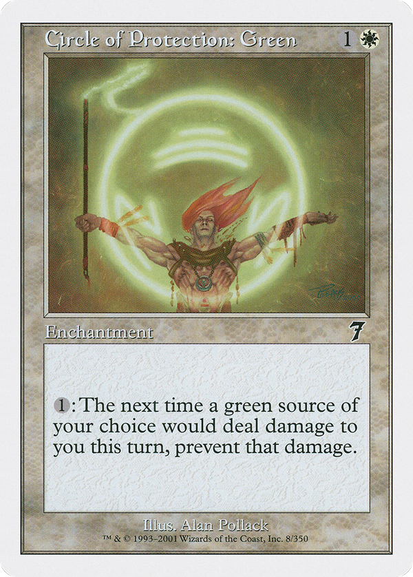 Circle of Protection: Green (7ED-008) - 7th Edition