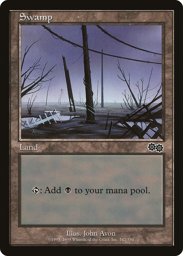 Swamp (342) (USG-342) - Urza's Saga