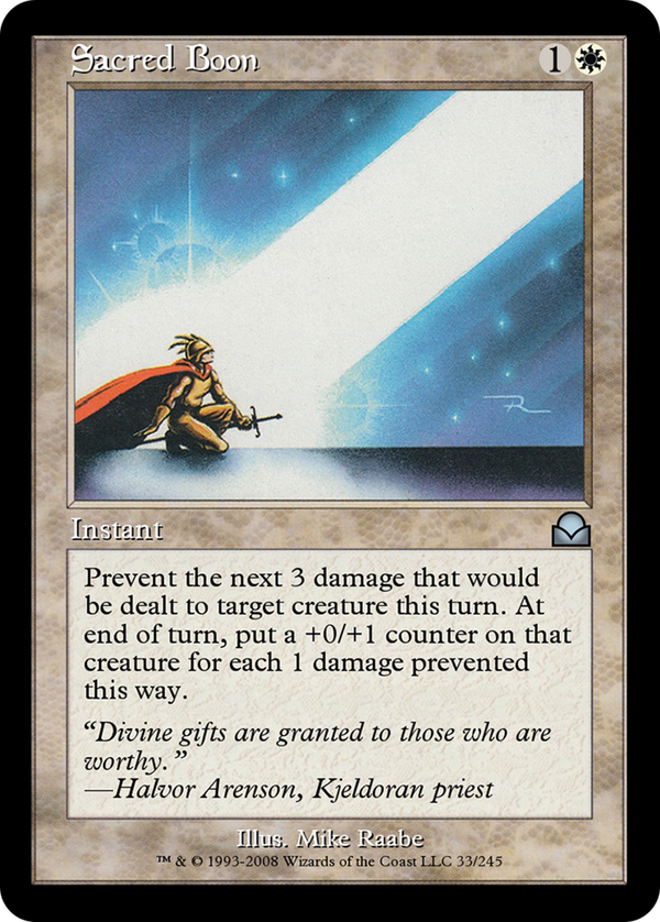 Sacred Boon (ME2-033) - Masters Edition II