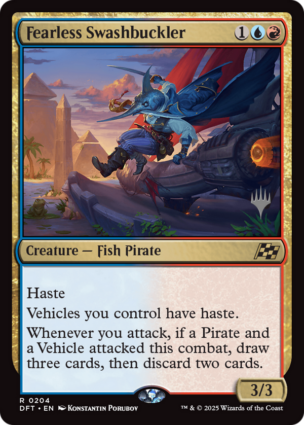 Fearless Swashbuckler (PPDFT-204) - Promo Pack: Aetherdrift Foil