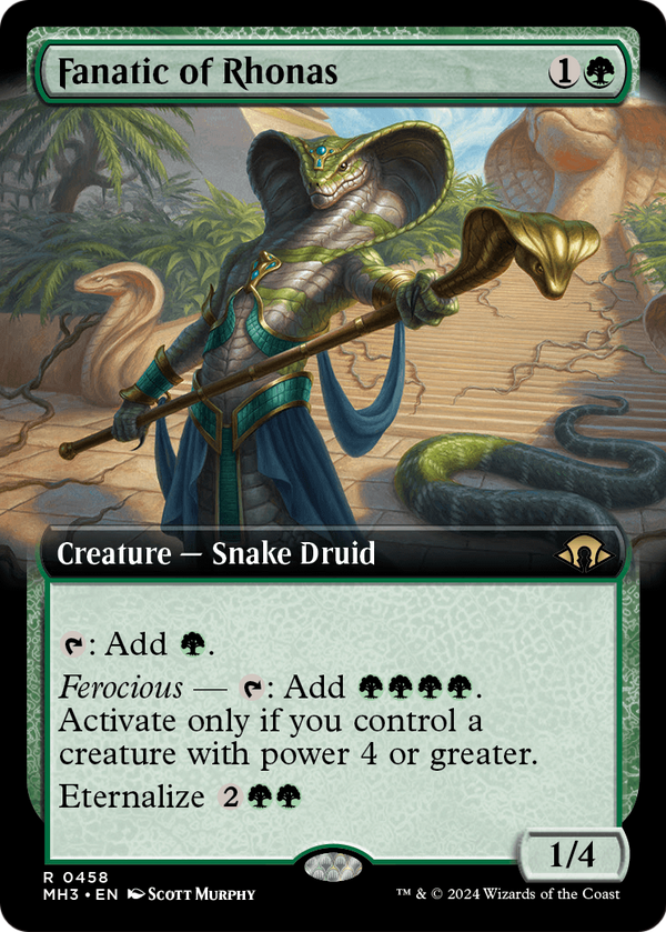 Fanatic of Rhonas (Extended Art) (MH3-458) - Modern Horizons 3: (Extended Art)