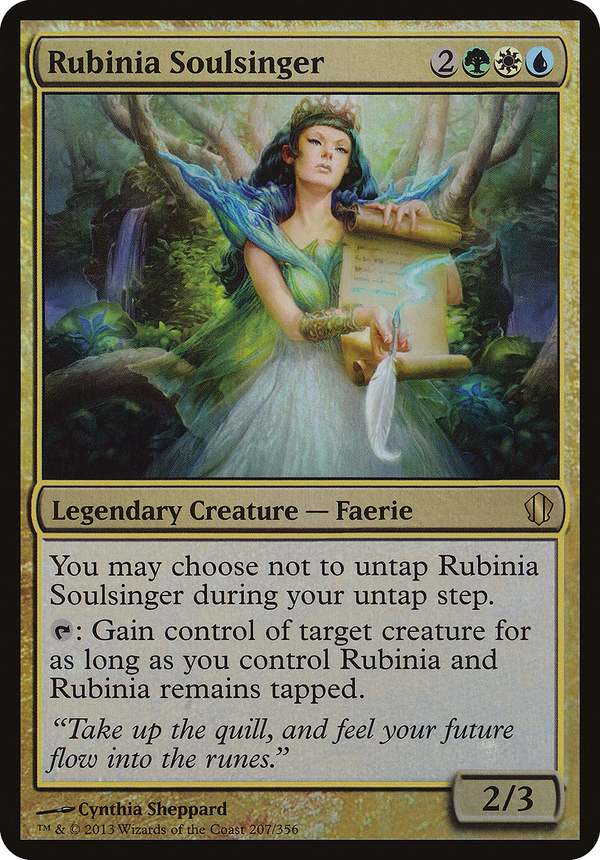Rubinia Soulsinger (Commander 2013) (OVER-207) - Commander 2013 Oversized Foil