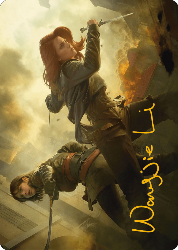 Mary Read and Anne Bonny Art Card (Gold-Stamped Signature) (ASACR-007) - Assassin's Creed Art Series (Borderless)