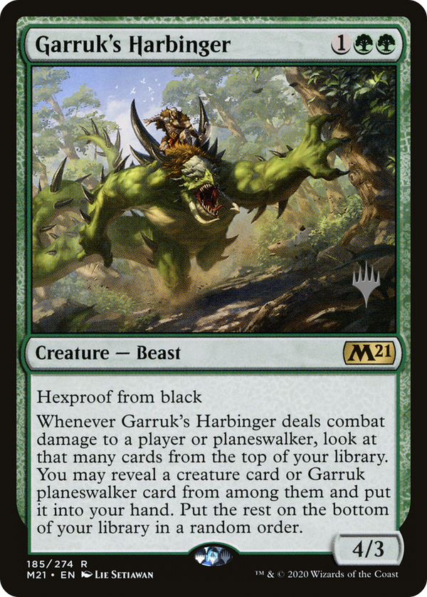 Garruk's Harbinger (PPM21-185) - Core Set 2021 Promos Foil
