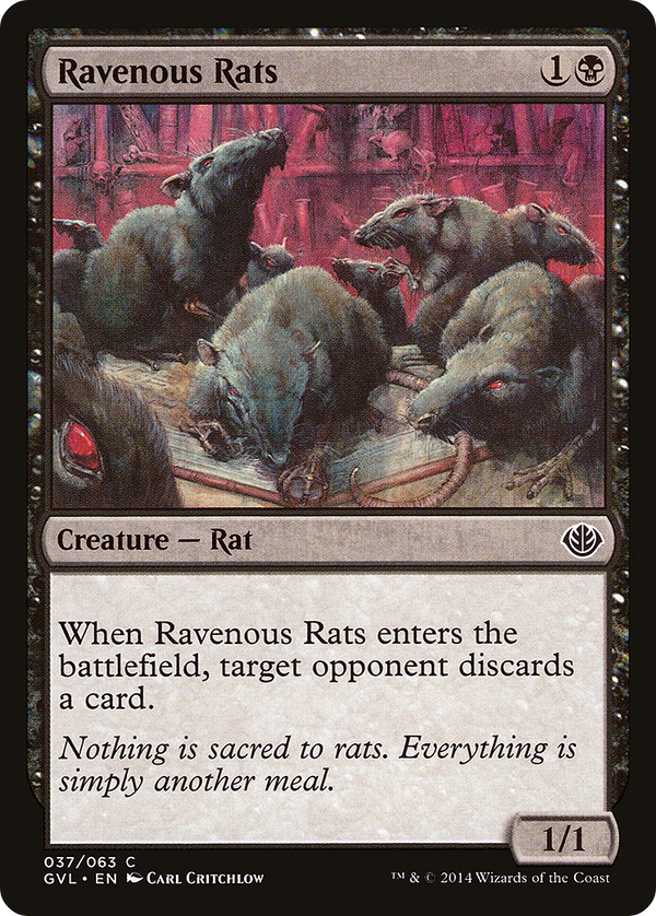 Ravenous Rats (DD3-) - Duel Decks Anthology: Garruk vs. Liliana