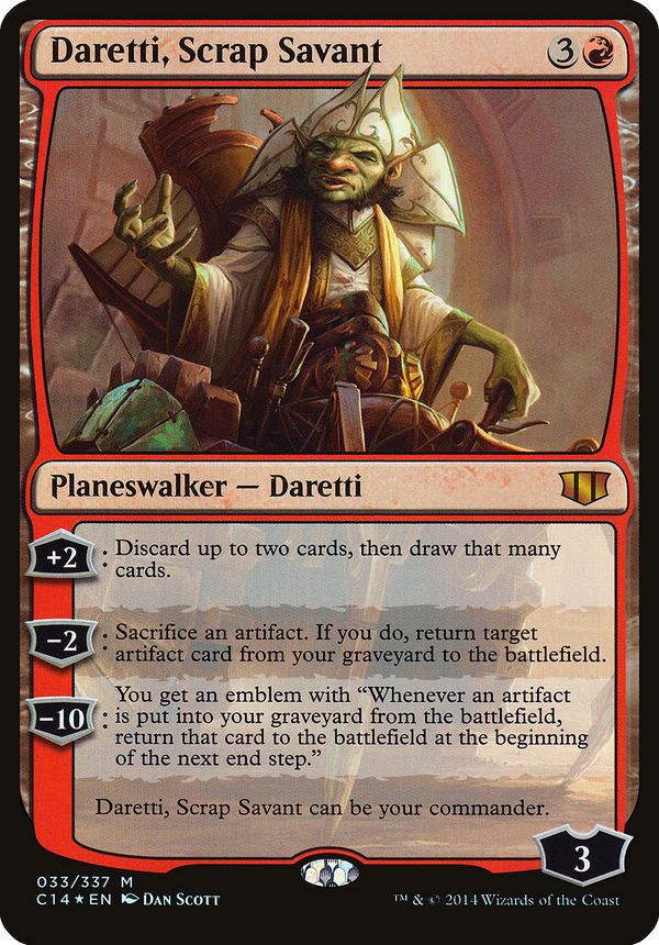 Daretti, Scrap Savant (Commander 2014) (OVER-033) - Commander 2014 Oversized Foil