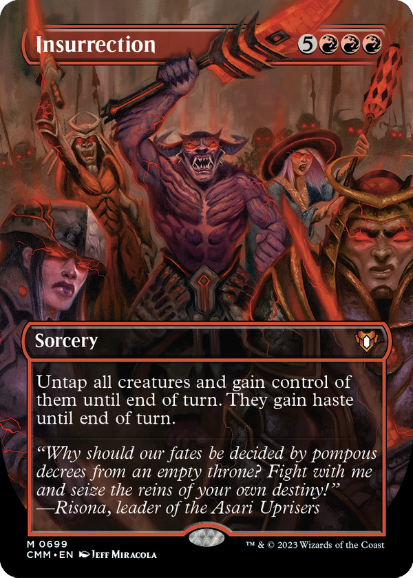 Insurrection (Borderless) (CMM-699) - Commander Masters Foil