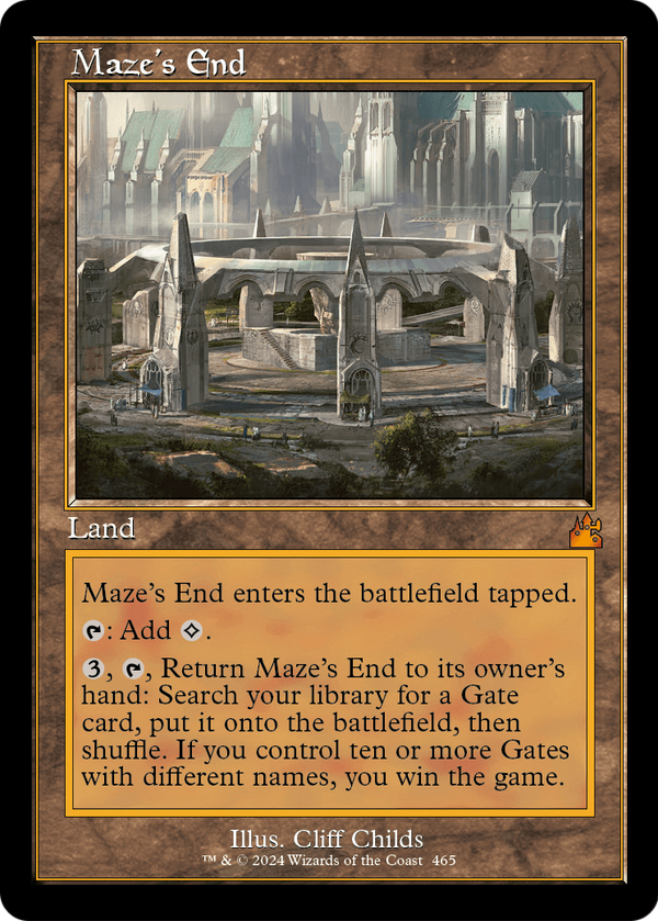 Maze's End (Retro Frame) (RVR-465) - Ravnica Remastered Foil