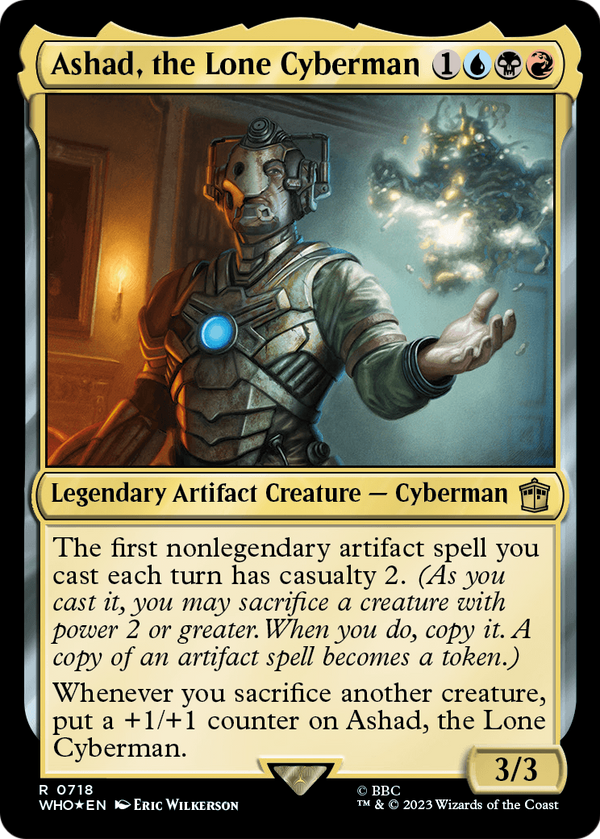 Ashad, the Lone Cyberman (Surge Foil) (WHO-718) - Doctor Who Foil