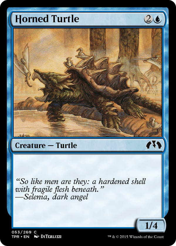 Horned Turtle (TPR-053) - Tempest Remastered Foil