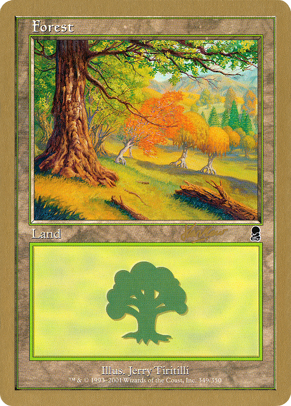 Forest (349) - 2002 Sim Han How (ODY) (WCD-) - World Championship Decks 2002