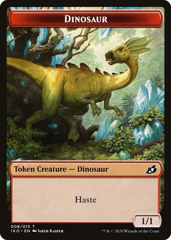 Dinosaur (TIKO-008) - Ikoria: Lair of Behemoths Tokens Foil