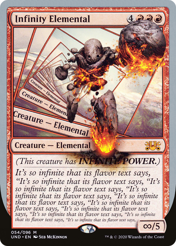 Infinity Elemental (UND-054) - Unsanctioned