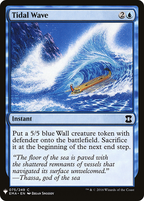 Tidal Wave (LIST-EMA-75) - The List