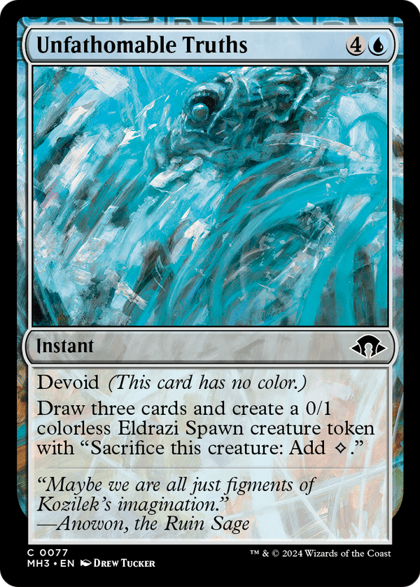 Unfathomable Truths (MH3-077) - Modern Horizons 3: (devoid) Foil