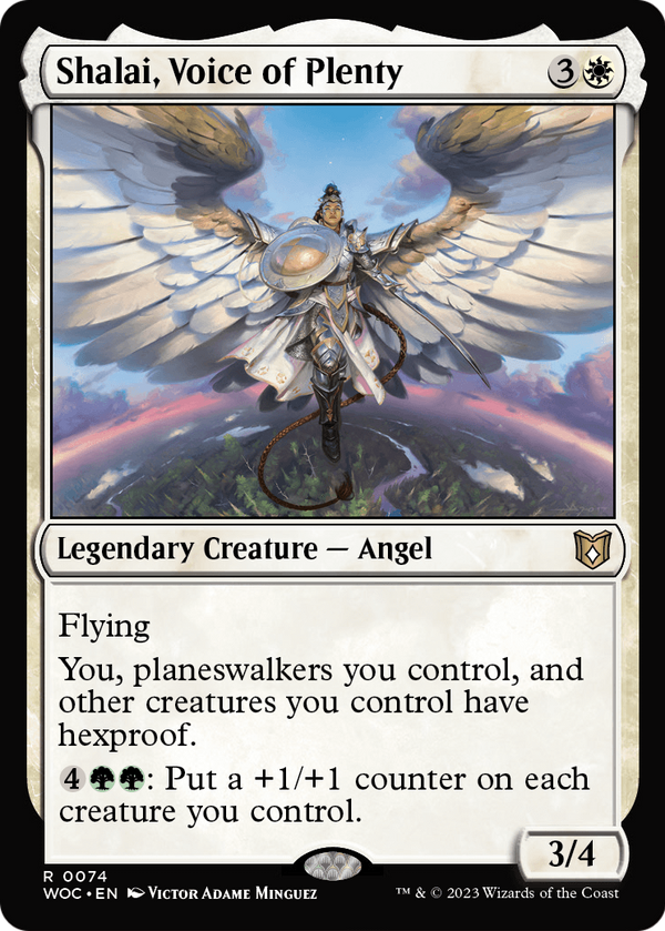 Shalai, Voice of Plenty (WOC-074) - Wilds of Eldraine Commander