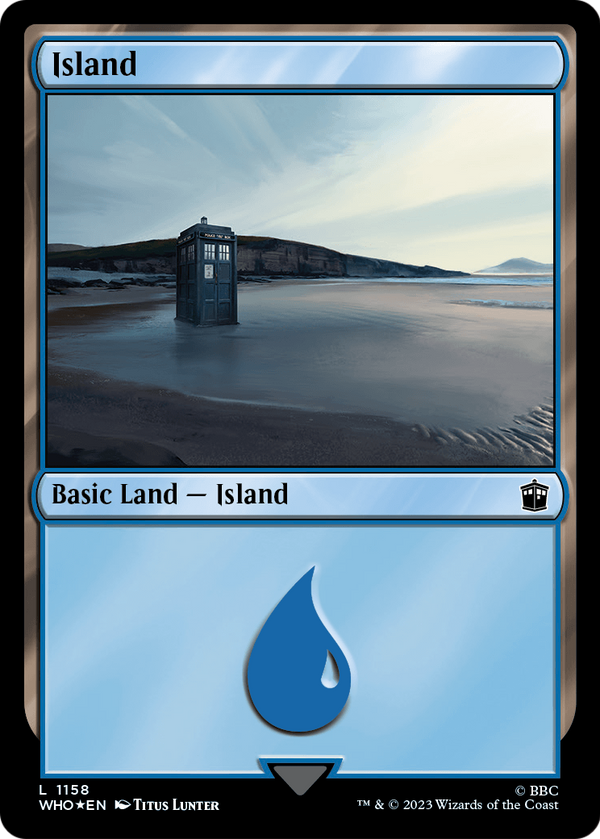Island (1158) (Surge Foil) (WHO-1158) - Doctor Who Foil