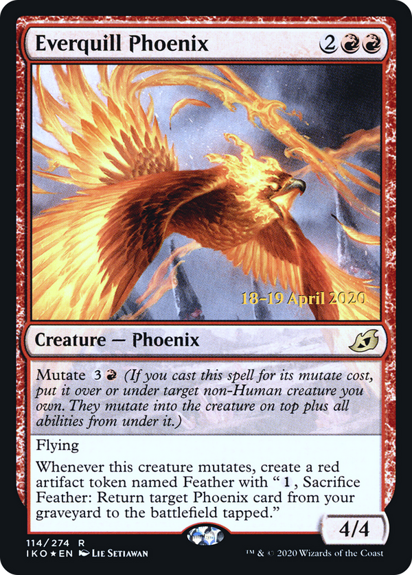 Everquill Phoenix (PRE-114S) - Ikoria: Lair of Behemoths Promos Foil