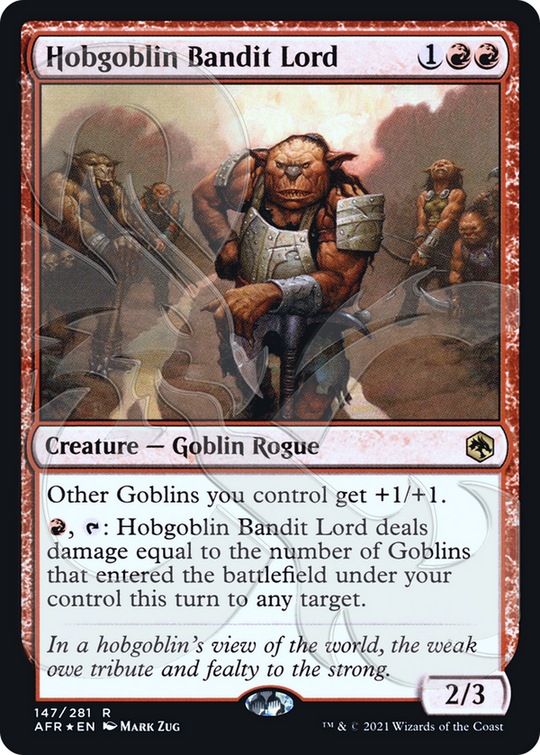 Hobgoblin Bandit Lord (AFR&-147) - Adventures in the Forgotten Realms Promos Foil