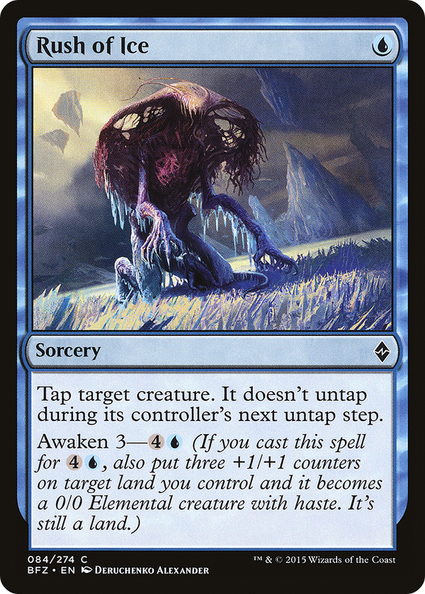 Rush of Ice (BFZ-084) - Battle for Zendikar Foil