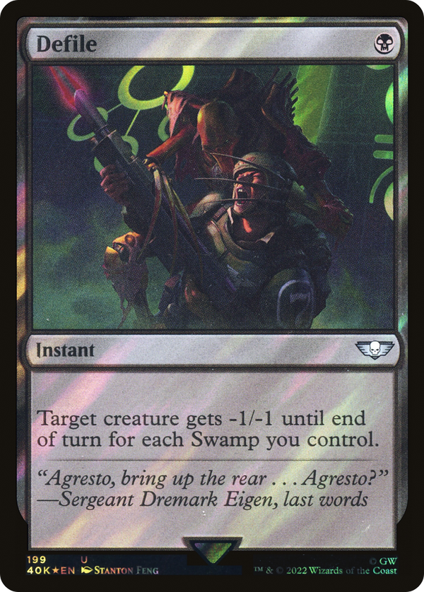 Defile (Surge Foil) (40K-199) - Warhammer 40,000 Commander Foil