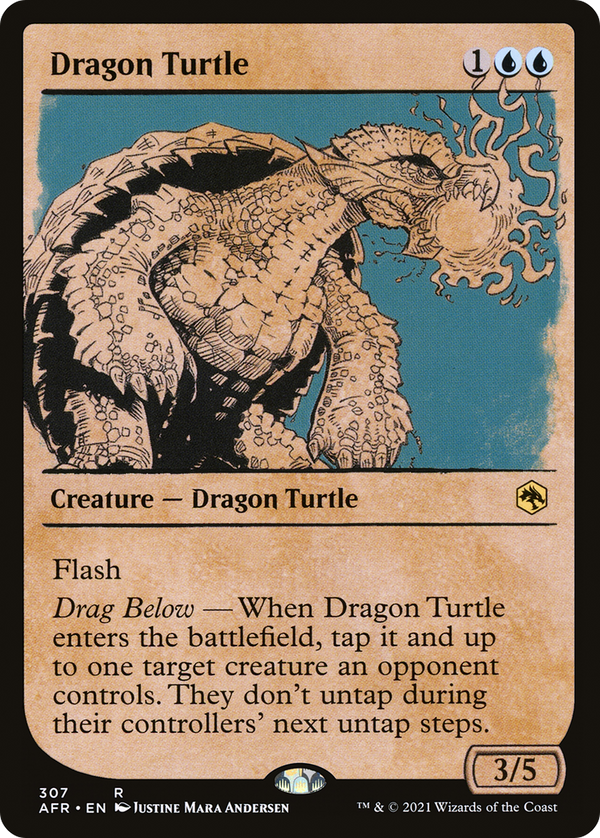 Dragon Turtle (Showcase) (AFR-307) - Adventures in the Forgotten Realms: (Showcase) Foil