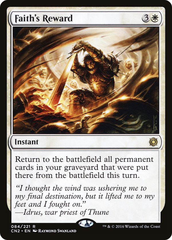 Faith's Reward (CN2-084) - Conspiracy: Take the Crown Foil