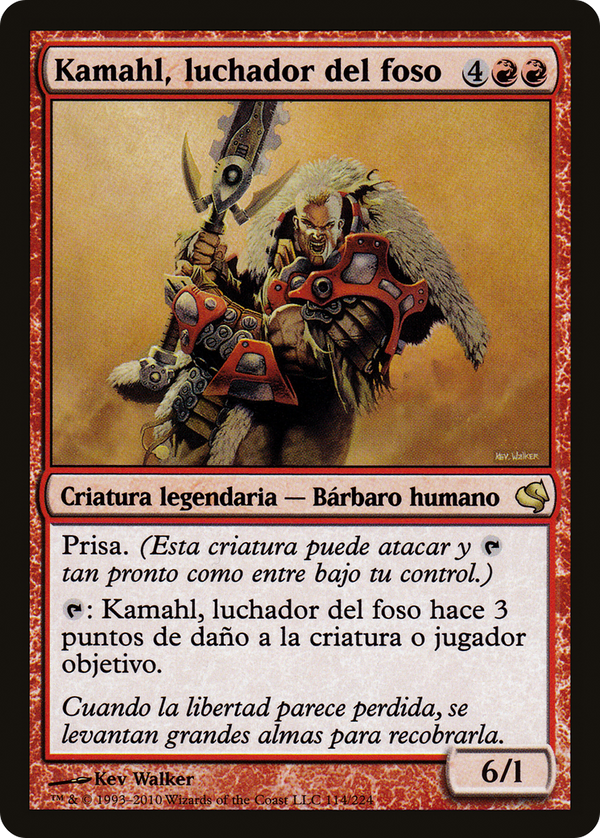 Kamahl, Pit Fighter (Spanish) - "Kamahl, luchador del foso" (PS11-114) - Salvat 2011