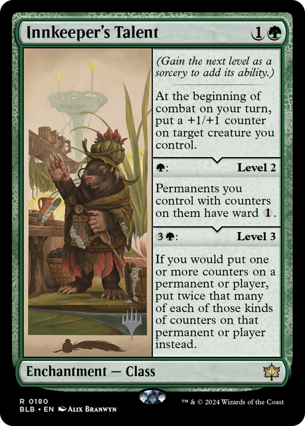 Innkeeper's Talent (PPBLB-180) - Bloomburrow Promos Foil