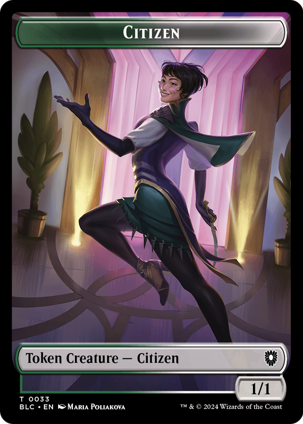 Citizen (TBLC-033) - Bloomburrow Commander Tokens