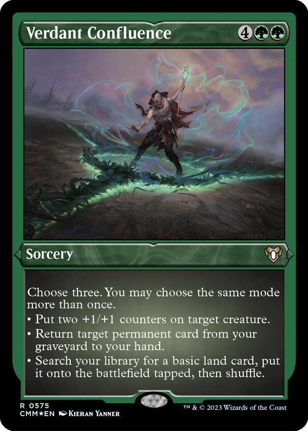 Verdant Confluence (Foil Etched) (CMM-575) - Commander Masters Foil