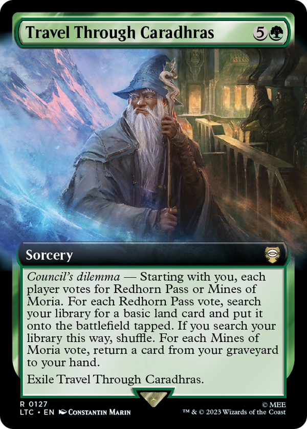 Travel Through Caradhras (Extended Art) (LTC-127) - Tales of Middle-earth Commander: (Extended Art)